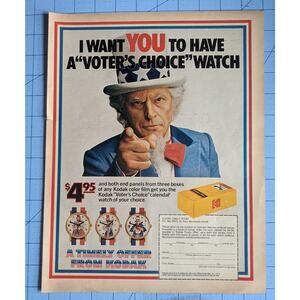 Vintage Print Ad 1986 USA Kodak Film